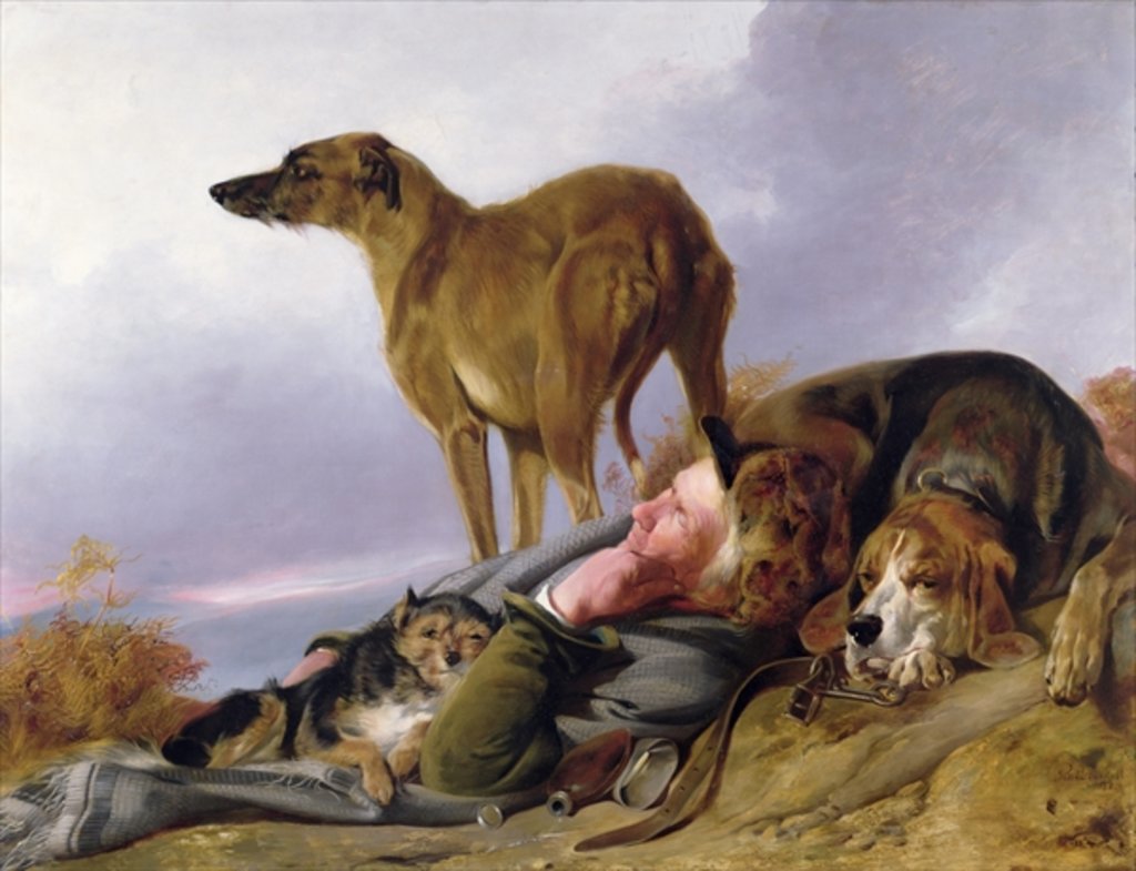 Detail of The First Watch by Richard Ansdell