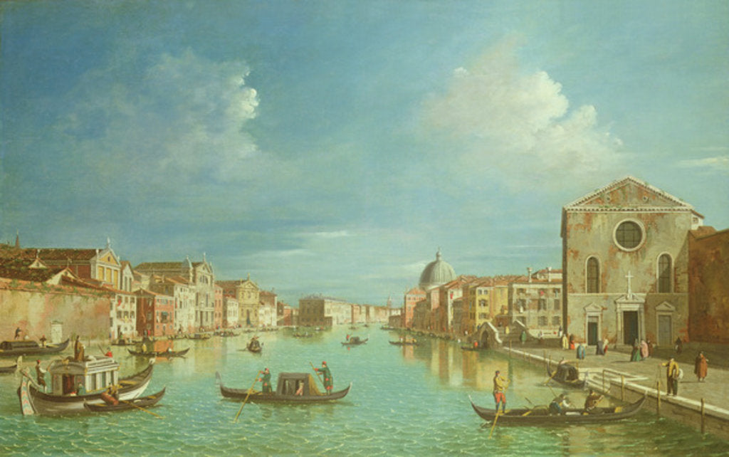 Detail of Venetian View, 18th century by William James