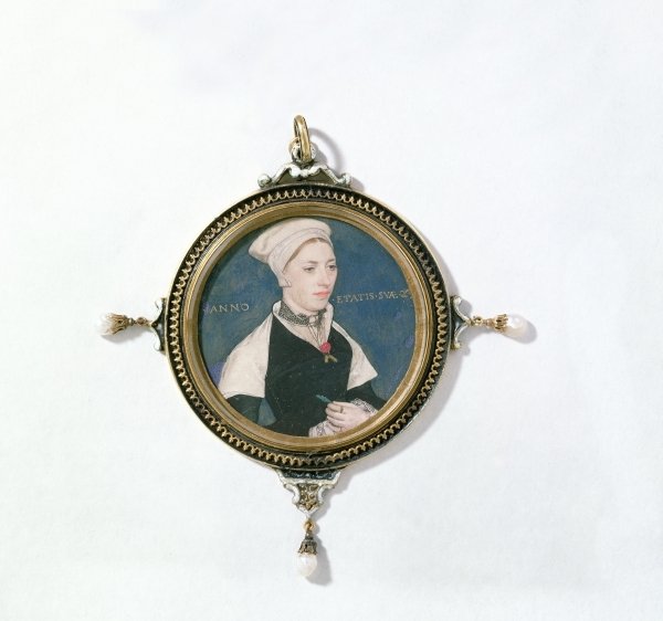 Detail of Jane Small, formerly known as Mrs. Robert Pemberton, c.1540 by Hans Holbein the Younger