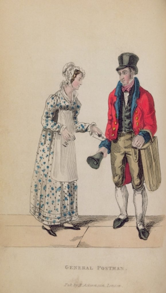 Detail of The General Postman by Frederic Shoberl