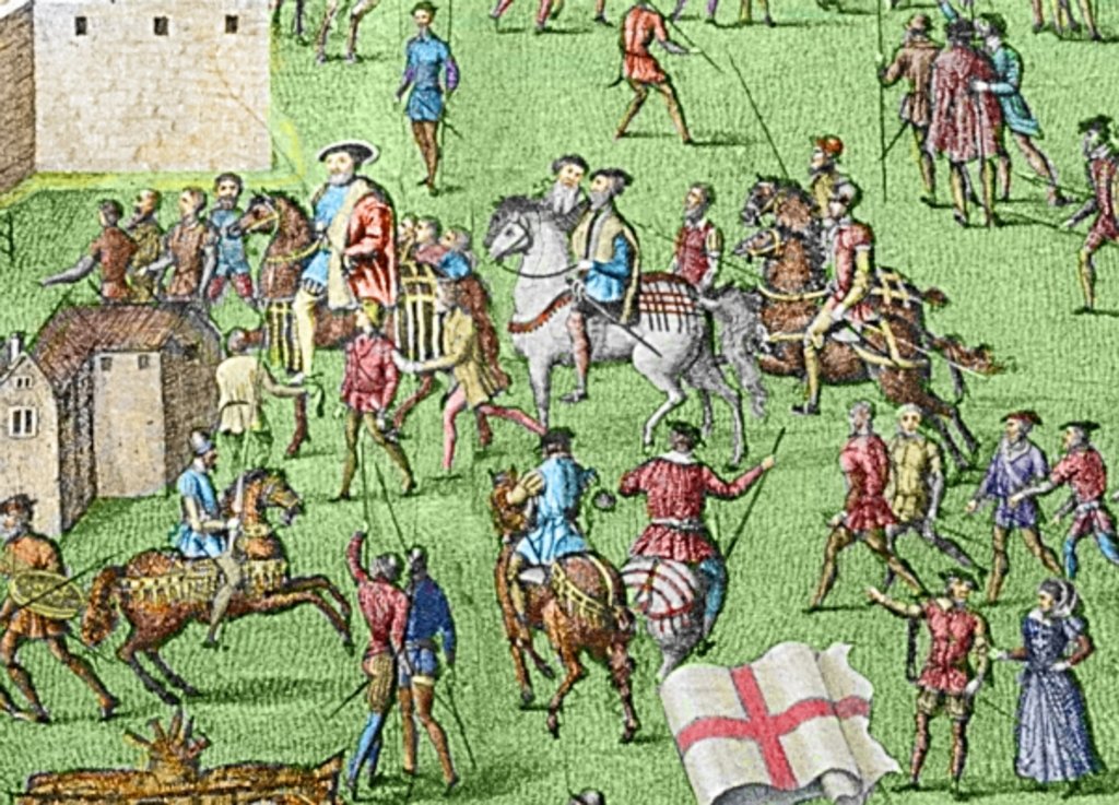 Detail of The Encampment of the English Forces near Portsmouth during the Battle of the Solent by James Basire