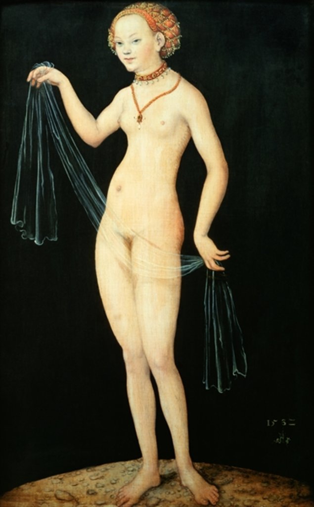 Detail of Venus, 1532 by Lucas the Elder Cranach