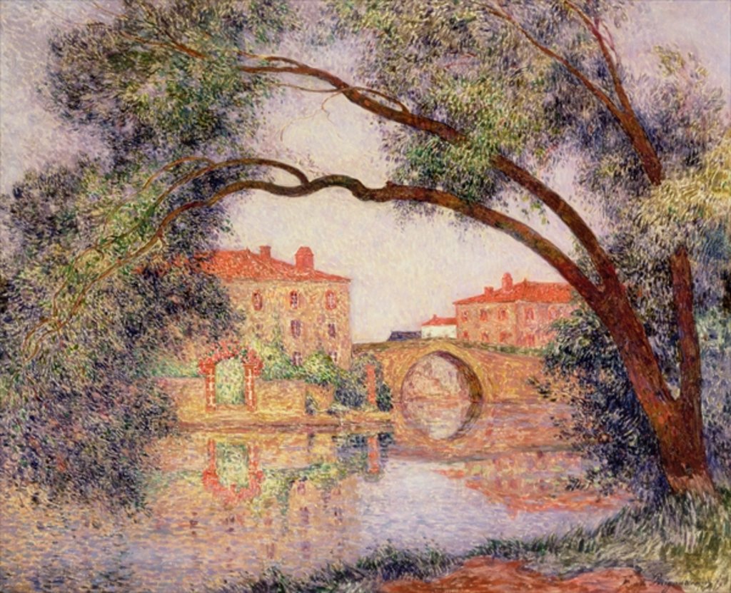 Detail of Village in Normandy by Fernand Loyen du Puigaudeau