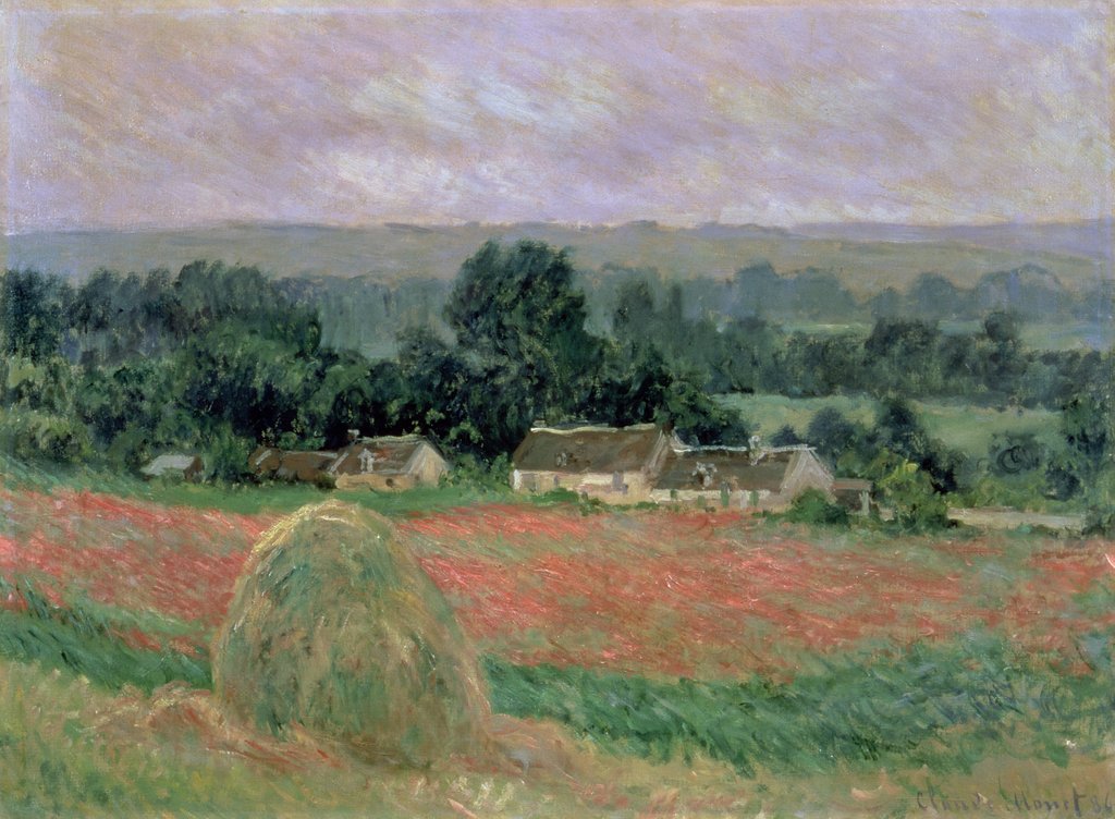 Detail of Haystack at Giverny, 1886 by Claude Monet