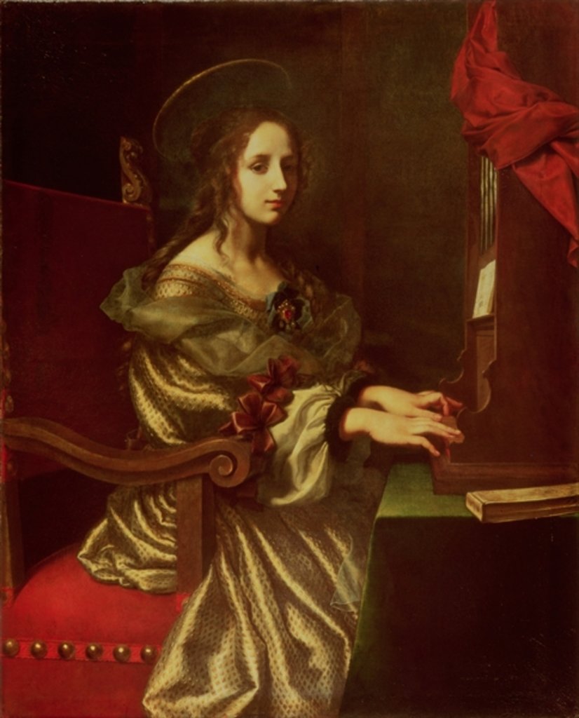 Detail of St. Cecilia by Carlo Dolci