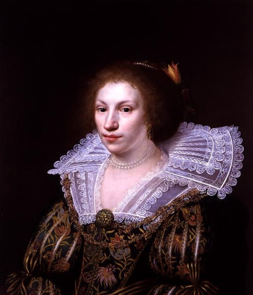 Detail of Portrait of a Young Woman by Paulus Moreelse