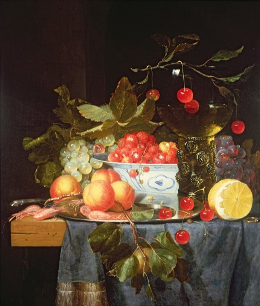 Detail of Still Life of Fruit by Pieter de Ring