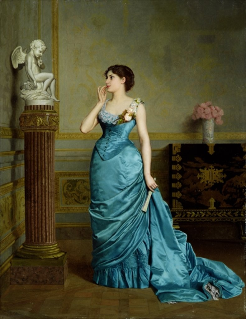 Detail of The Accomplice by Auguste Maurice Cabuzel