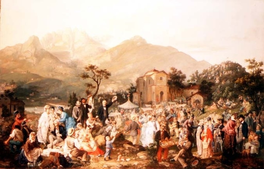 Detail of A Village Festival by Casimiro Radice