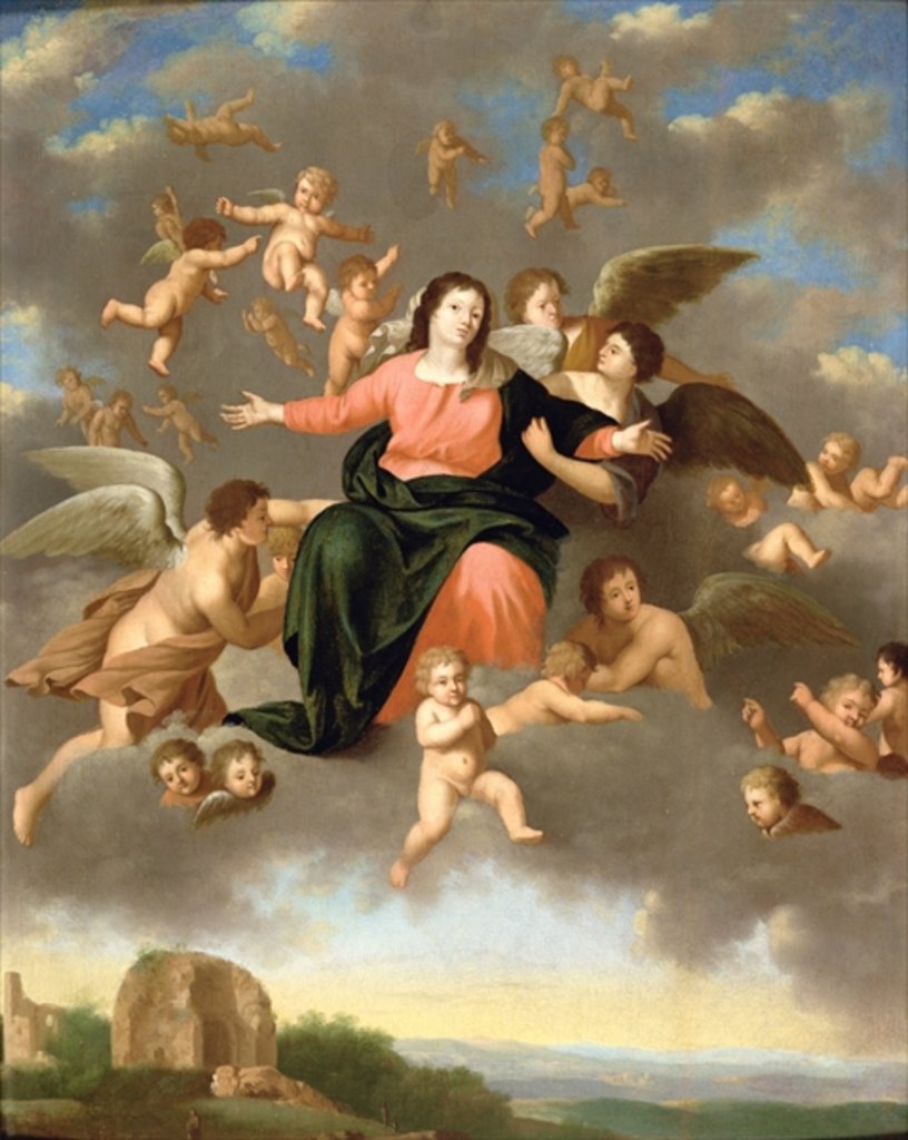 Detail of The Ascension of the Virgin by Daniel Vertangen