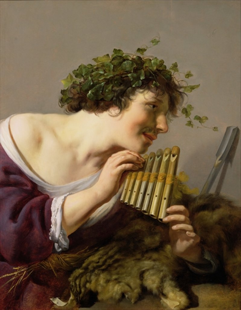 Detail of Pan Playing his Pipes by Paulus Moreelse