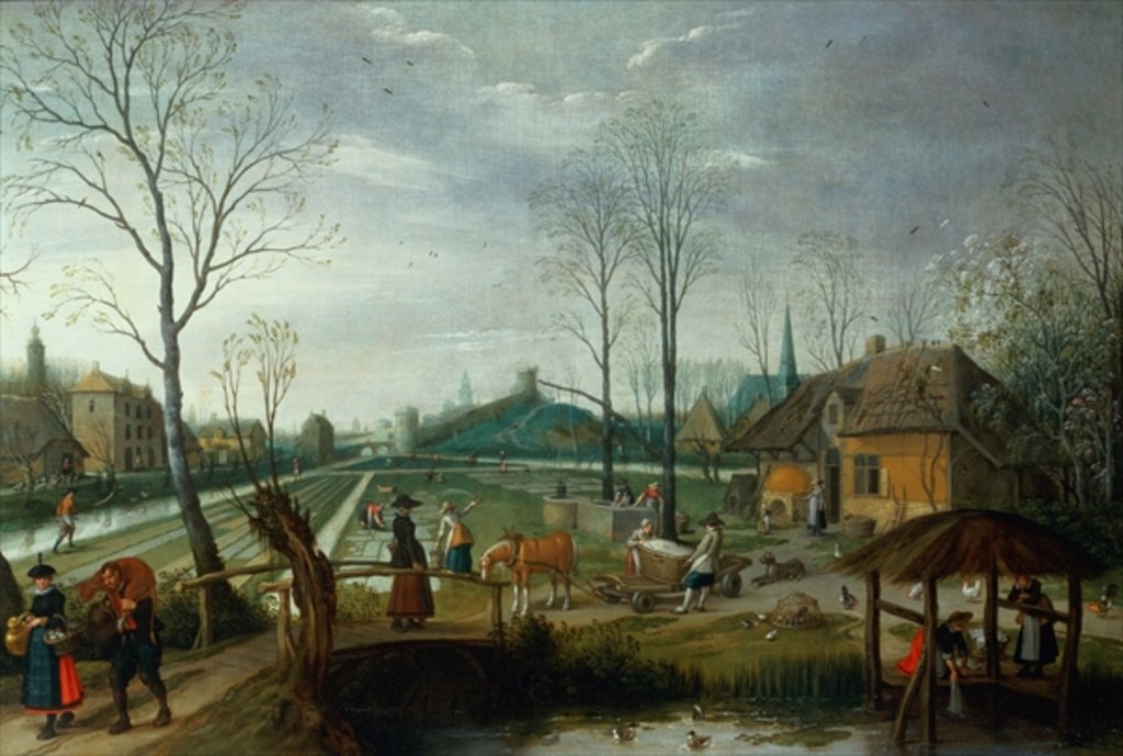 Detail of Spring by Sebastian Vrancx