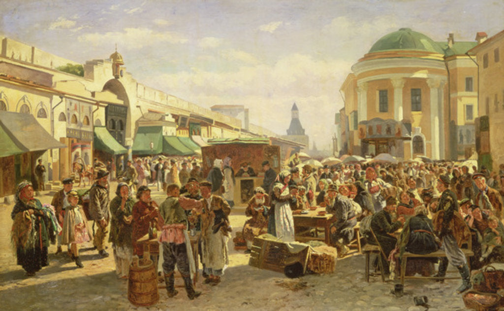 Detail of The Town Fair by Vladimir Egorovic Makovsky