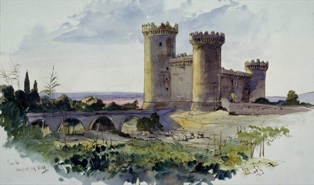 Detail of Tivoli, 19th century by Edward Lear