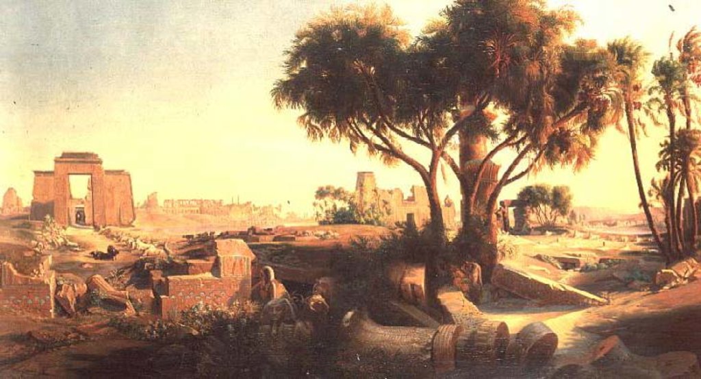 Detail of Egyptian Ruins by Johann Jakob Frey