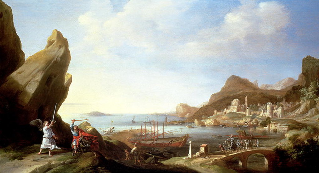 Detail of Balaam and His Ass by Bartholomeus Breenbergh