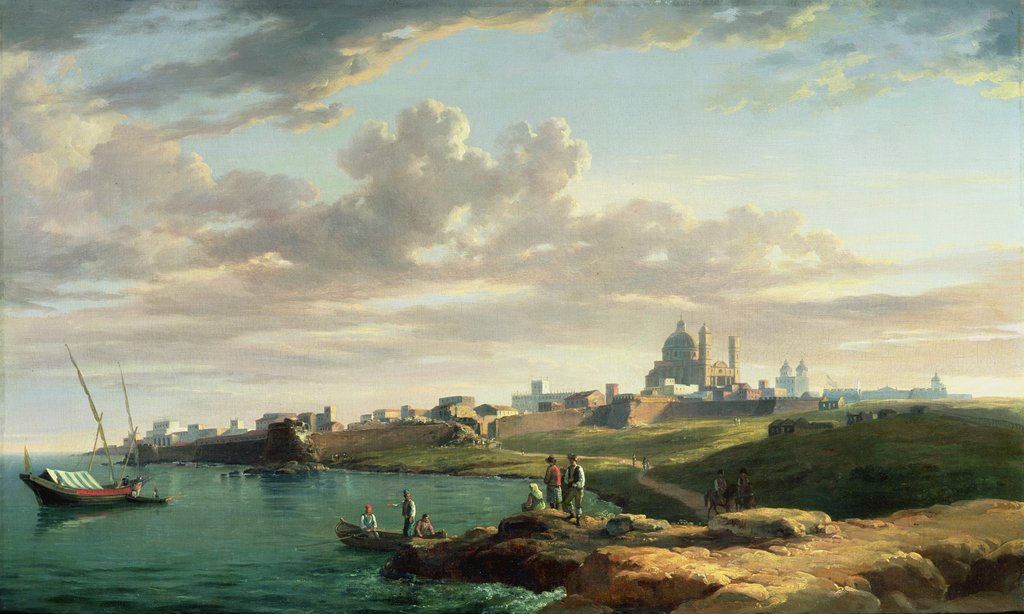 Detail of A View of Montevideo by William Marlow
