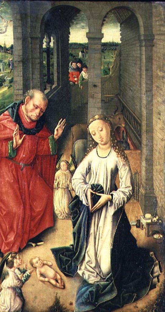 Detail of The Adoration by Spanish School