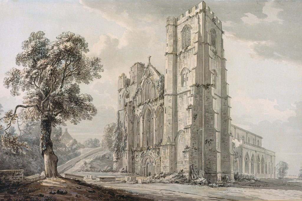 Detail of Llandaff Cathedral by Paul Sandby