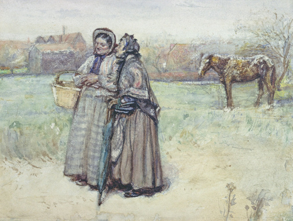 Detail of The Gossips by George John Pinwell