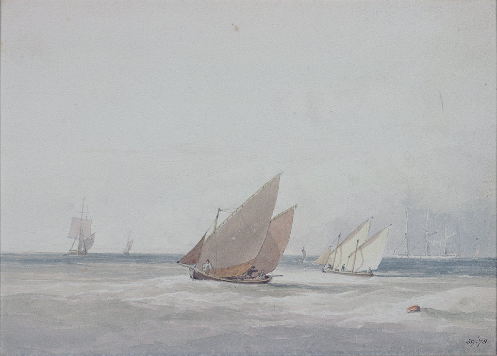 Detail of Leith Roads with Shipping, 19th century by Andrew Wilson