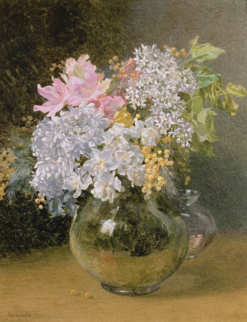 Detail of Spring Flowers in a Vase by Maud Naftel