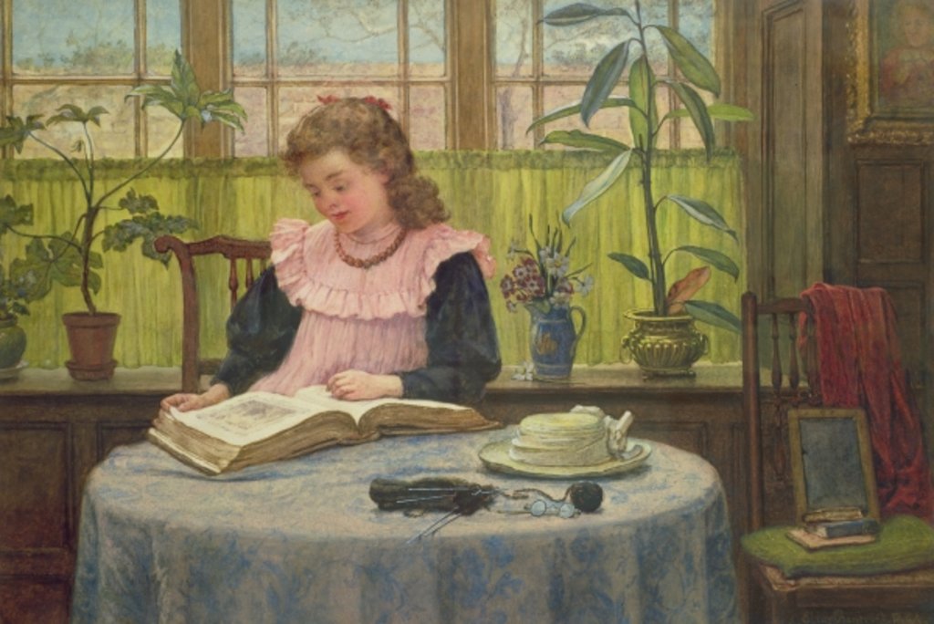 Detail of Reading by Elias Mollineaux Bancroft