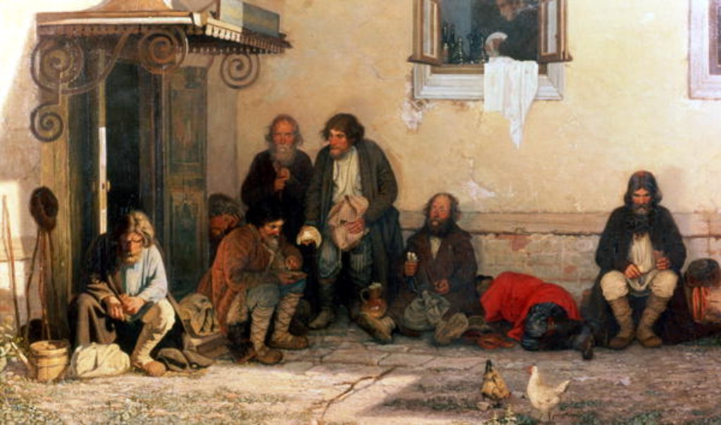 Detail of Dinner at the Zemstvo, 1872 by Grigori Grigorievich Mjasoedov