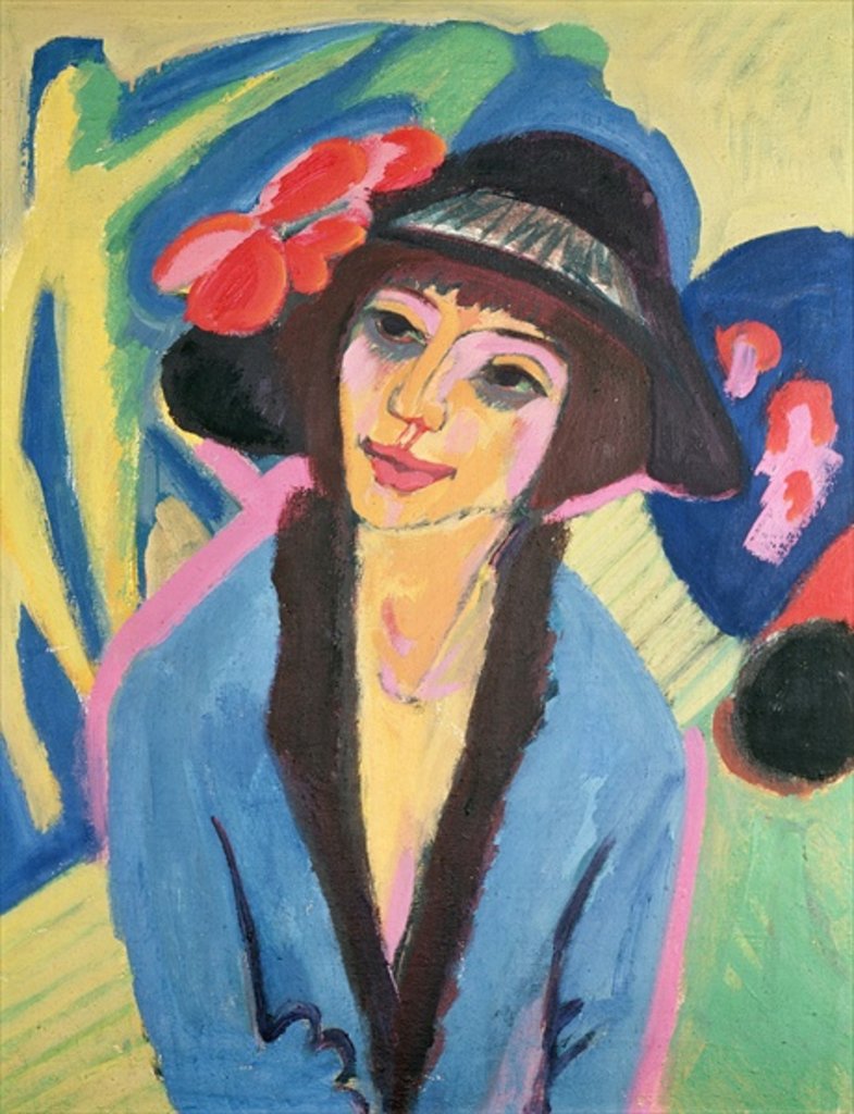 Detail of Portrait of Gerda by Ernst Ludwig Kirchner