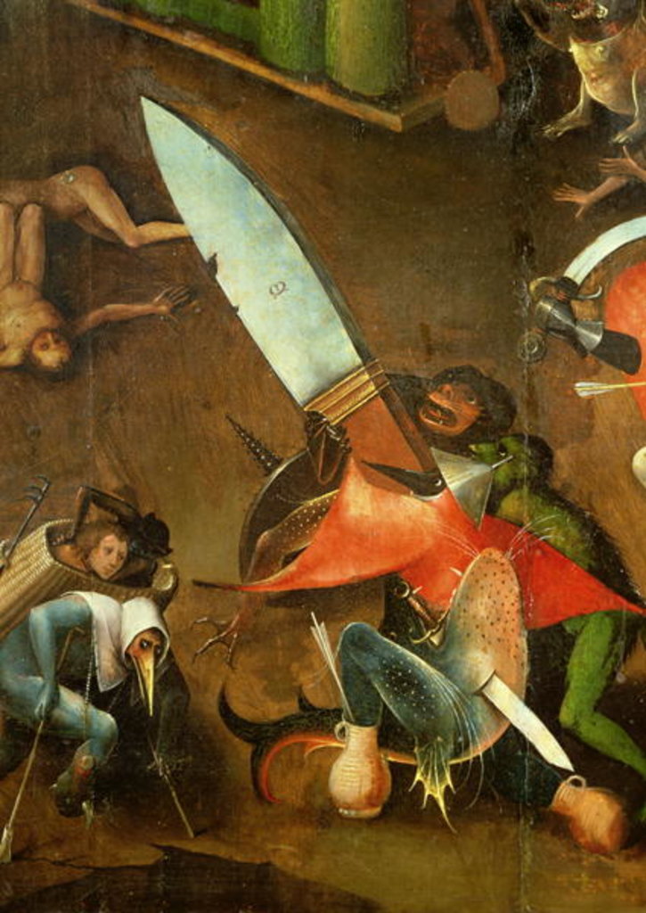 Detail of The Last Judgement: Detail of the Dagger by Hieronymus Bosch