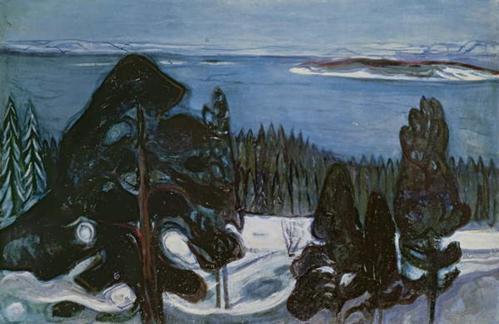 Detail of Winter Night, c.1900 by Edvard Munch