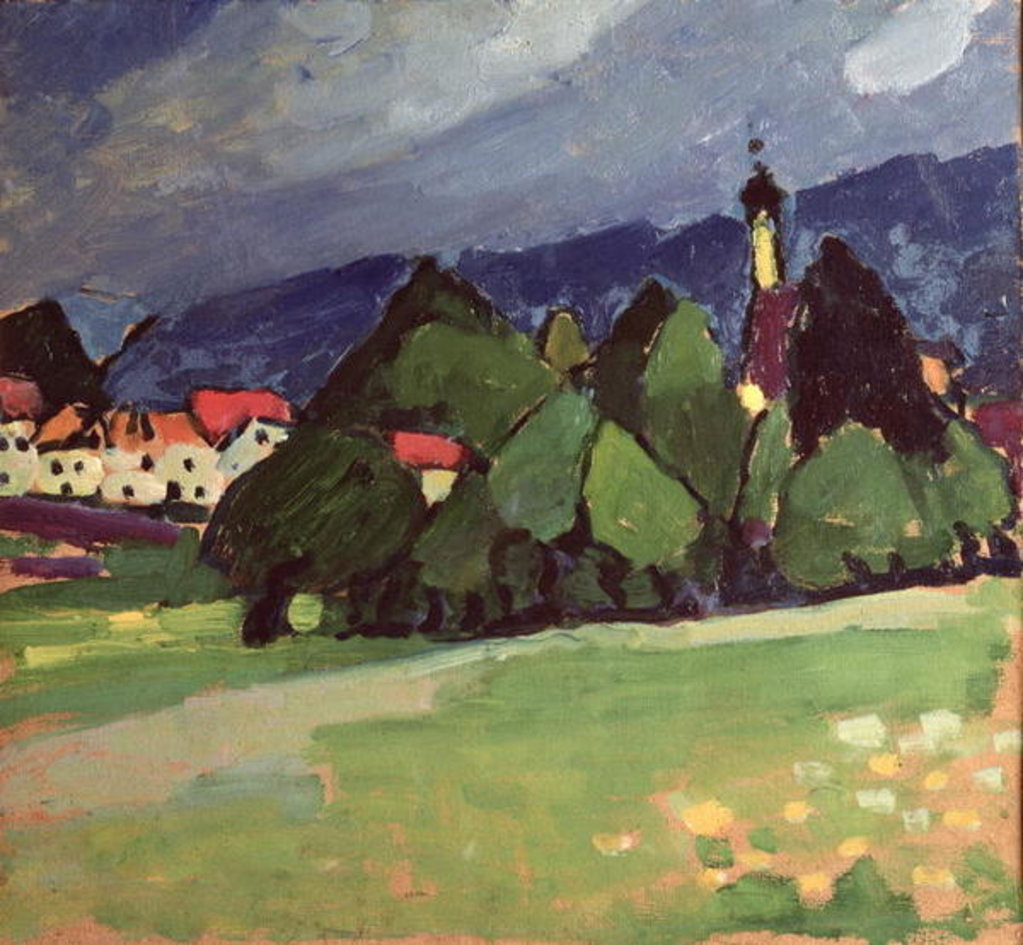 Detail of Landscape, Murnau by Alexej von Jawlensky
