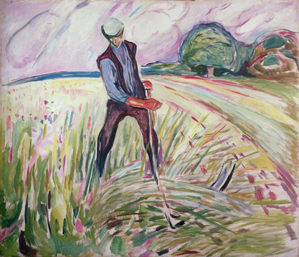 Detail of Haymaking by Edvard Munch