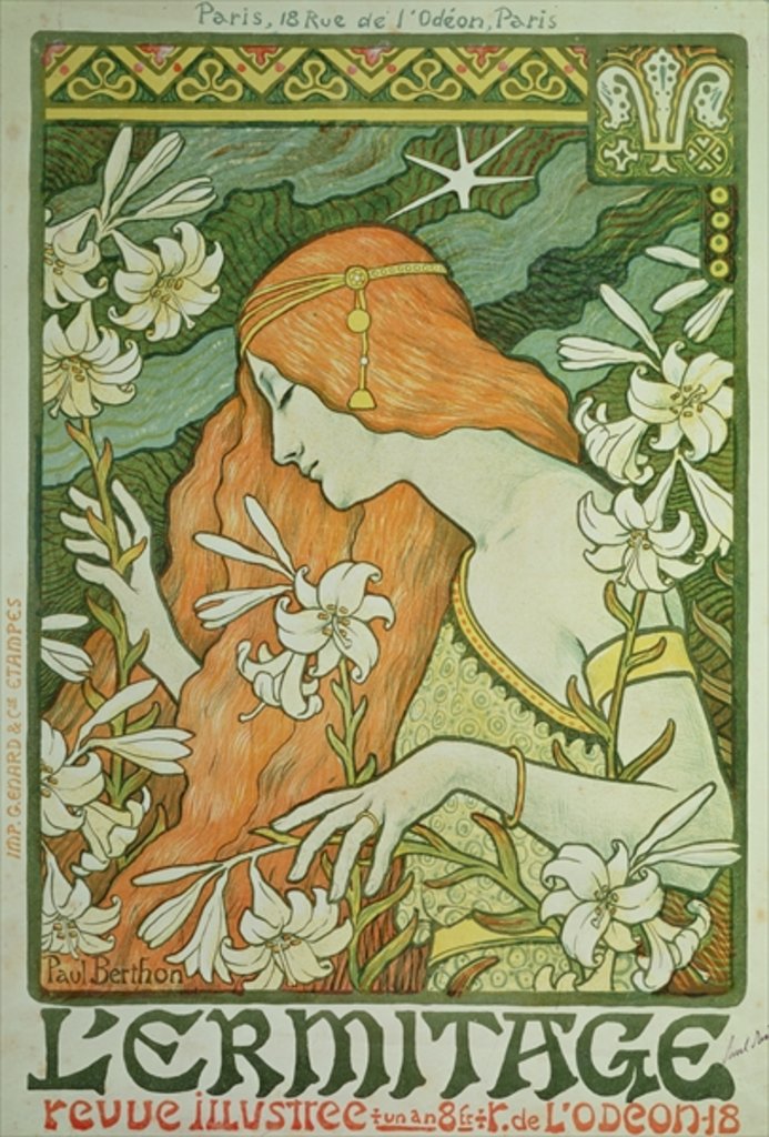 Detail of L'Ermitage by Paul Berthon