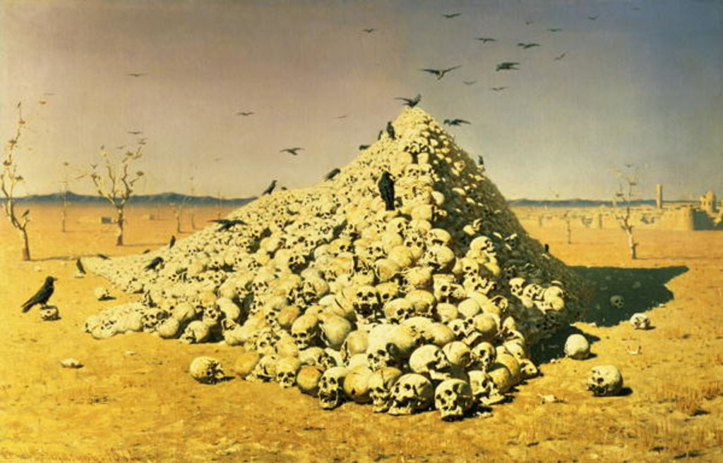 Detail of An Allegory of the 1871 War, 1871 by Vasili Vasilievich Vereshchagin