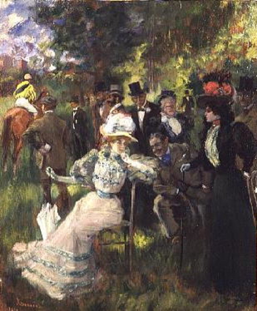 Detail of At The Races by Pierre Georges Jeanniot