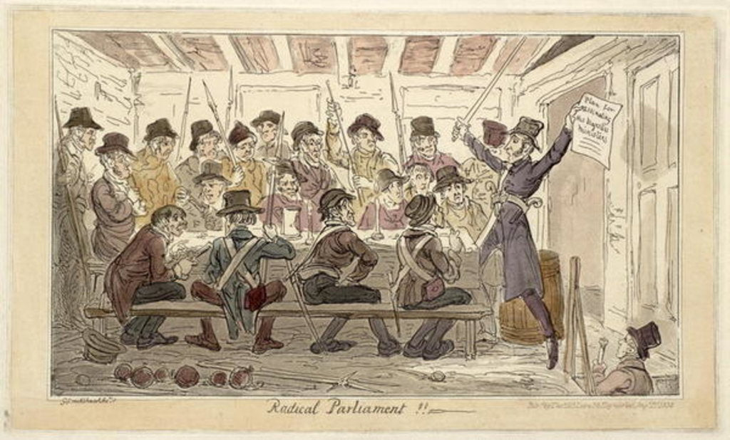 Detail of Radical Parliament !! by George Cruikshank