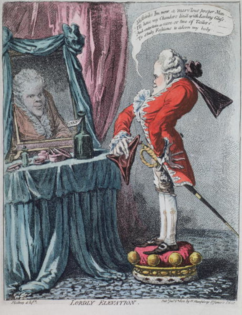 Detail of Lordly Elevation by James Gillray