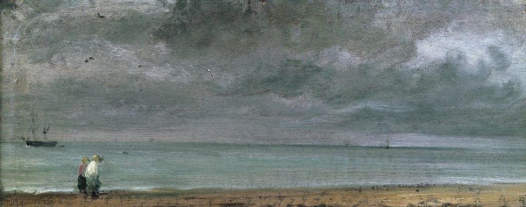 Detail of Brighton Beach, 1824 by John Constable