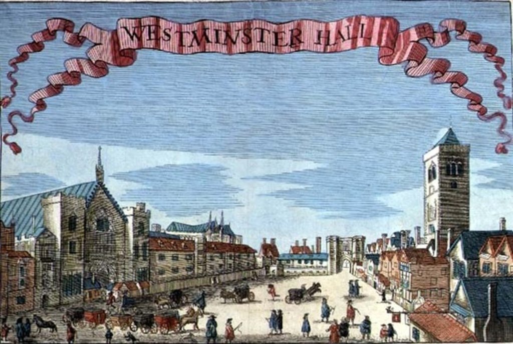 Detail of Westminster Hall by Robert Morden