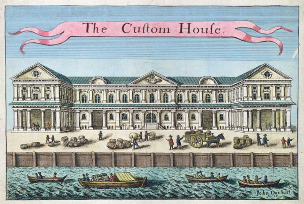 Detail of Customs House by Robert Morden