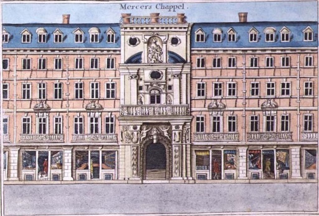 Detail of Mercers Chapel by Robert Morden