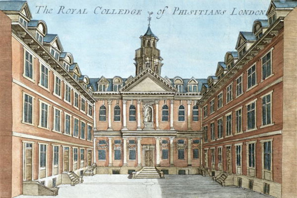 Detail of The Royal College of Physicians by Robert Morden