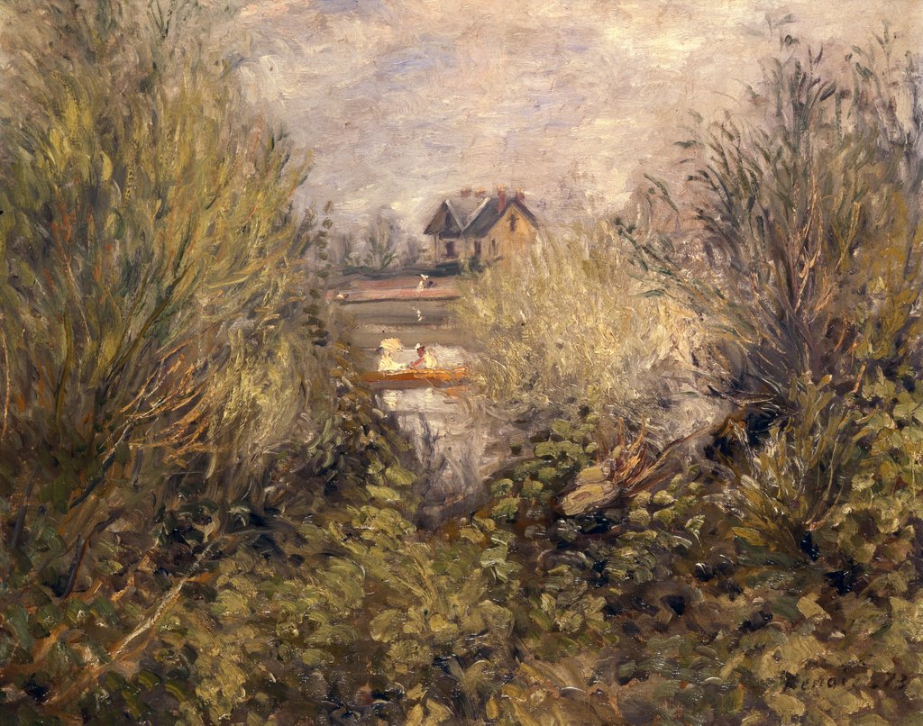 Detail of The Seine at Argenteuil, 1873 by Pierre Auguste Renoir