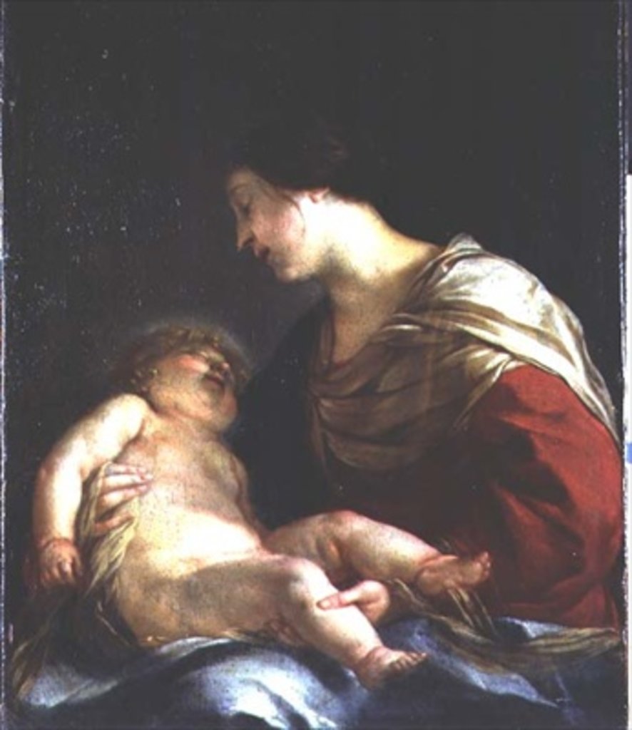 Detail of Madonna and Child, 17th century by Jacques Blanchard