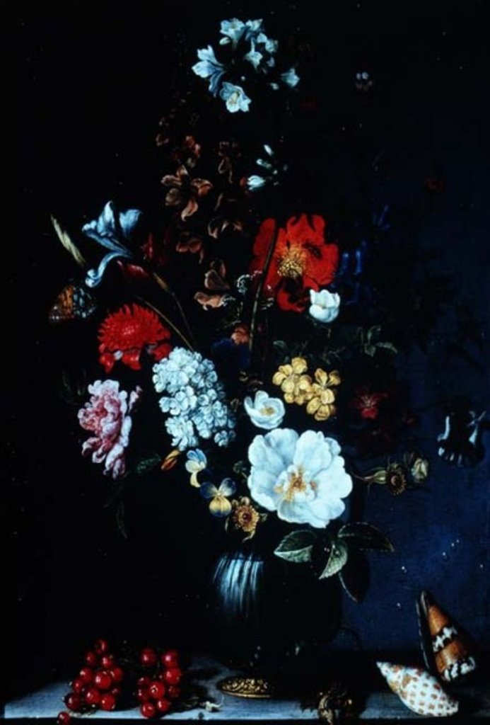 Detail of Still life with Flowers by Balthasar van der Ast