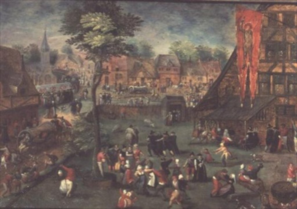 Detail of Village Kermesse by Hans Bol