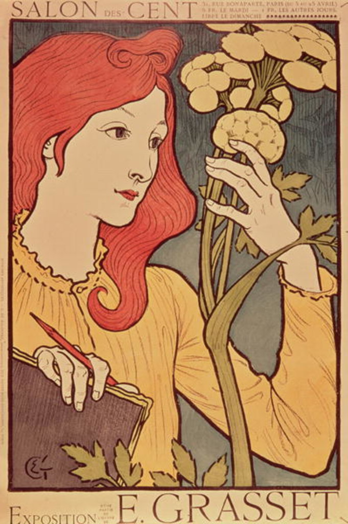 Detail of Salon des Cent, 1894 by Eugene Grasset