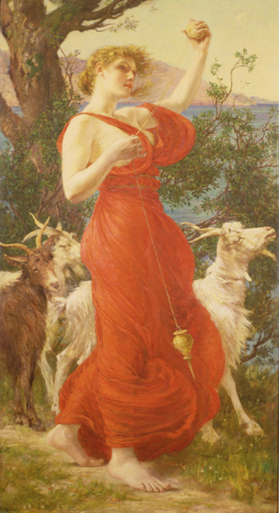 Detail of The Goat Girl by Edith Ridley Corbet