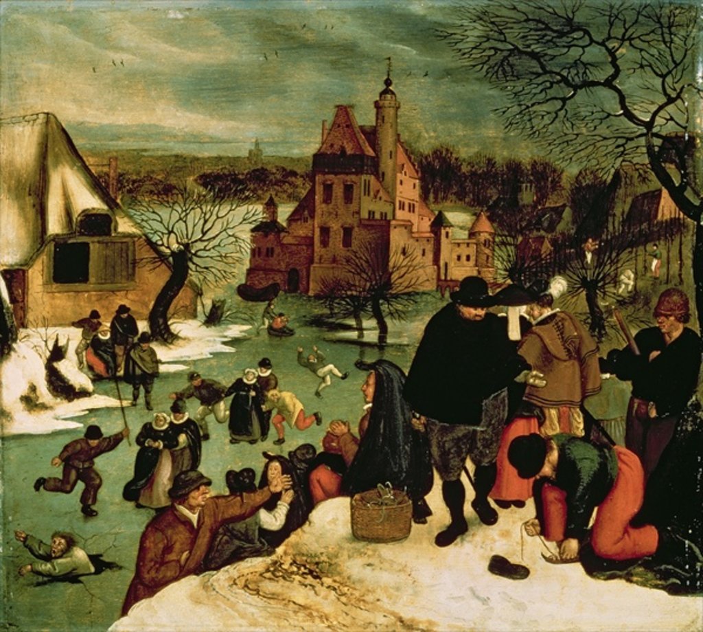 Detail of Winter by Pieter the Younger Brueghel